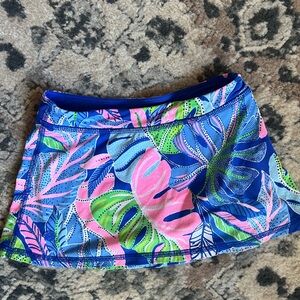 Lilly Pulitzer Blue and Pink Skort Vibrant and Stylish